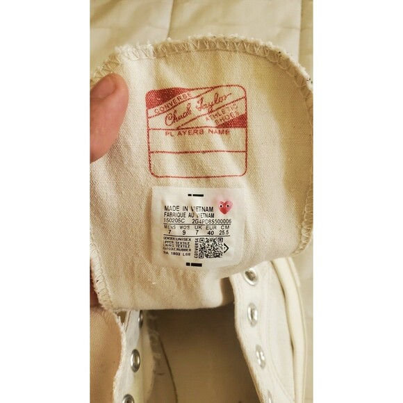 Converse Chuck Taylor All Star 70 High Comme des Garcons Play White 150205C men' - Picture 11 of 11